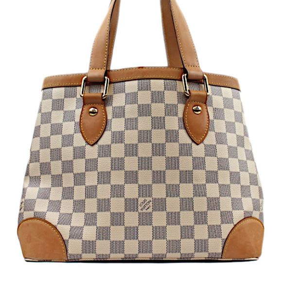 Louis Vuitton Damier Azur White Hampstead PM Tote Bag - Picture 1 of 10